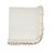 Manta Tricotil Babado e Pompom - Off White - Imagem 1