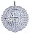 Pendente Lustre Bola De Cristal Cromada D40Cm- Nick - Imagem 1