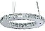 Pendente Aliança Anel Cromado Cristal Led D35Cm - Fedra - Imagem 6