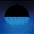 Pendente Lustre Meia Lua Preto Com Cristal E Led Rgb Com Controle Remoto D58Cm - Atlas - Imagem 6