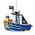 Pendente Lustre Infantil Barco Pirata Azul 37Cm - Hercules - Imagem 1