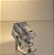 Abajur Luminaria De Mesa Cromada Articulada Com Bloco De Cristal Soq. Gu10 Perseu - Imagem 10