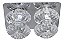 Spot Embutido Quadrado Cromado C/ 4 Cristais K9 Oval c/ LED 2,5w x4 = 10W 3000K branco quente completo - 4xg4 - Oceano - Imagem 10
