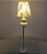 Abajur Luminaria De Mesa Branca Cupula Tecido Floral Boreas 16 X 62,5Cm - Imagem 5