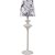 Abajur Luminaria De Mesa Branca Cupula Tecido Floral Boreas 16 X 62,5Cm - Imagem 1