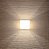 Arandela Quadrada Vidro Branco Moderna Luxo c/ LED 10w Hélios - Imagem 6