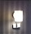 Arandela Articulada Em Aço Escovado Com Vidro Branco E Botao Liga E Desliga Helios - Imagem 3