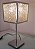 Abajur Luminaria De Mesa Com Cupula Quadrada Metal Inox Cromado Apolo 18 X 43,5Cm - Imagem 7