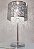 Abajur Luminaria De Mesa Com Cupula Metal Inox Cromado Com Cristal Apolo 30Cm - Imagem 9