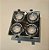 Spot Embutido Quad Cristal Quadruplo Cromado Fixo Gu10 Ares - Imagem 4