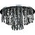 Plafon Redondo De Cristal Asfour Com Base Inox Espelhada D54Cm - Hades - Imagem 1