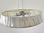Pendente Lustre Redondo Cúpula Fio De Seda Prata E Vidro Fosco 60Cm 4XE27 - Silk - Imagem 9