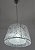 Pendente Lustre Cupula Dupla Conica Em Tecido Voil Prata D50Cm - Hermes - Imagem 8