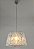 Pendente Lustre Cupula Dupla Conica Em Tecido Voil Prata D50Cm - Hermes - Imagem 2
