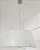 Pendente Lustre Cupula Conica Tecido Branco Plissado c/ LED D80Cm - Hermes - Imagem 7