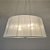 Pendente Lustre Cupula Conica Tecido Branco Plissado c/ LED D80Cm - Hermes - Imagem 4
