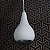 Pendente Lustre Gota De Metal Branca Com Led 5W - Eros - Imagem 2