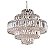 Pendente Lustre Cristal K9 Redondo 5 Camadas 50Cm Alcmera - Imagem 1