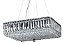 Pendente Lustre De Cristal Quadrado Com Placas 50X50Cm - Alcmera - Imagem 1