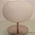Abajur Luminaria De Mesa Vidro Redondo Branco Com Aço Escovado Booble 23Cm - Imagem 9