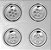 Spot Embutido Aluminio Escovado Quadruplo Led Incluso -Nyx G - Imagem 1