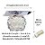 Spot Embutido Cromado Quadrado Com Cristal K9 Bola com LED 5W/3000k completo - Oceano - Imagem 4