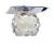 Spot Embutido Cromado Quadrado Com Cristal K9 Bola com LED 5W/3000k completo - Oceano - Imagem 1
