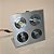 Kit 5 Spot Mini Embutido Quad Aluminio Esc Quadruplo Led Nyx - Imagem 2