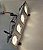 Kit 3 Spot Embutido Aluminio Escovado Quadruplo com Led Nyx - Imagem 4