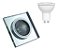 Kit 6 Spots Embutidos Quadrado Cristal Espelhado + Lamp Ares - Imagem 9