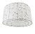 Pendente Lustre Cupula Redonda Tripla Cilindrica Tecido Voil Prata D80Cm Hermes - Imagem 1