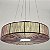 Pendente Lustre Cúpula Redonda Com Fio De Seda Vinho 60Cm 5XE27 - Silk - Imagem 8