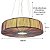 Pendente Lustre Cúpula Redonda Com Fio De Seda Vinho 60Cm 5XE27 - Silk - Imagem 3