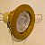 Kit 2 Spot Embutido Metal Dourado Redondo c/ lamp LED 6W 3000K branco quente completo Gu10 Mirage0. - Imagem 9