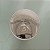 Abajur Luminaria De Mesa Borboleta Vidro Redondo Com inox Escovado Afrodite - Imagem 6