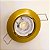 Kit 2 Spot Embutido Metal Dourado Redondo Móvel c/ lamp LED 6W completo Gu10 Mirage - Imagem 9