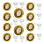 Kit 10 Spot Embutido Metal Dourado Redondo Móvel com Lamp LED 6w Mirage - Imagem 1