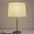 Abajur Luminaria De Mesa Com Cupula Pergaminho Base em Aço Inox Articulado com LED Eros - Imagem 6