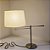 Abajur Luminaria De Mesa Com Cupula Pergaminho Base em Aço Inox Articulado com LED Eros - Imagem 9