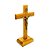 Crucifixo de Mesa Madeira Clara 12 cm - Imagem 2