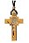 Cordão com Crucifixo de São Bento - 7cm Marrom - Imagem 3