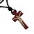 Cordão Crucifixo em madeira Pau Brasil - Imagem 3