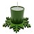 Vela Estrela de Natal Vidro Verde - Imagem 2