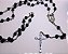 Terço de Nossa Senhora Aparecida Rosa Preta 4mm - Imagem 1