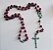 Terço de Nossa Senhora Aparecida Rosa Vermelho 4mm - Imagem 1