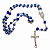 Terço de Nossa Senhora Aparecida Pérola Azul 4mm - Imagem 1