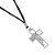Crucifixo Face de Cristo com Cordão - Imagem 2