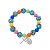 Pulseira Infantil de Elástico com Medalhas de Santos Variados Colorido - Imagem 1