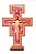 Crucifixo de Mesa Cruz São Damião São Francisco 20cm - Imagem 1