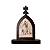 Mini Capela de Nossa Senhora da Imaculada Conceição em MDF 7cm - Imagem 1